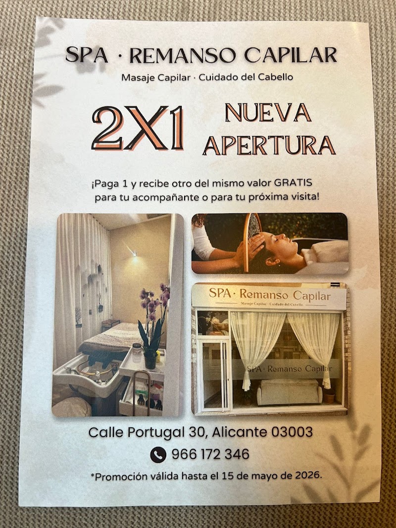 Spa Remanso Capilar, massage spa in Alacant, Spain, photo 2 of 10